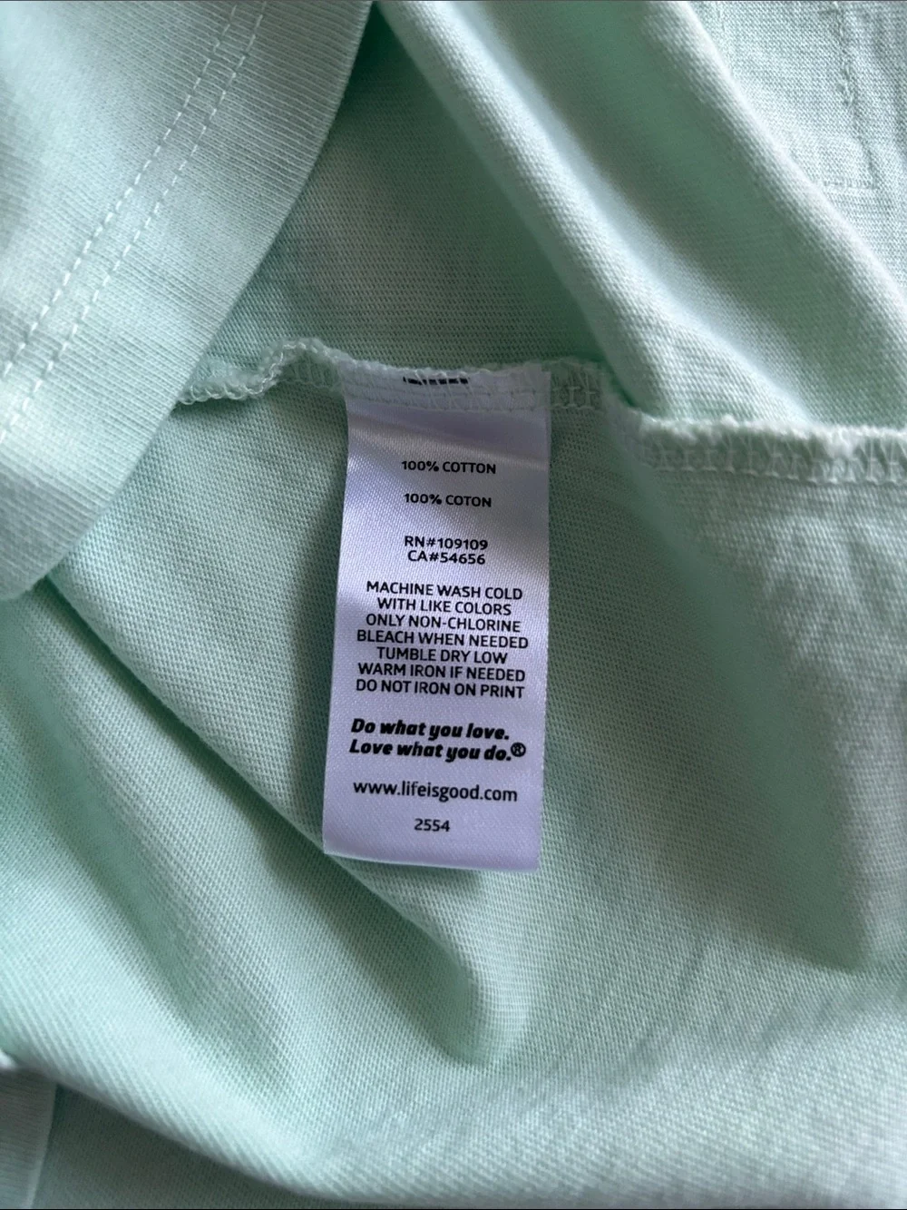 NWT Life Is Good Mint V-Neck Long Sleeve Tee Dragonfly Graphic Size M Women’s - Picture 7 of 10